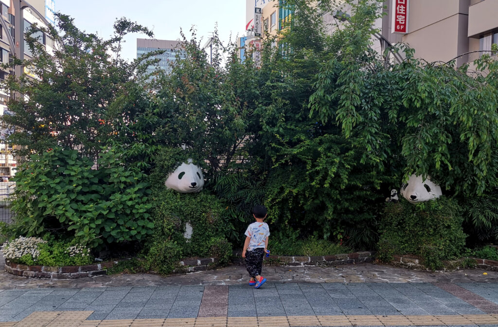 Statue pandas Ueno